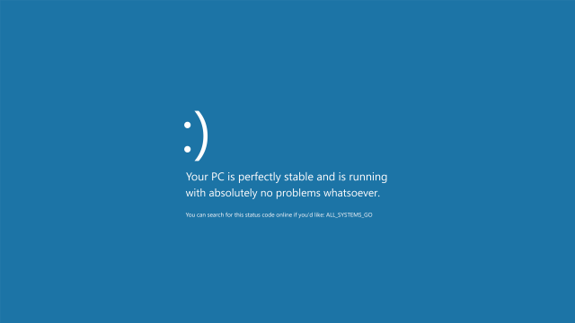 Blue background white text stable free wallpaper - medium preview image