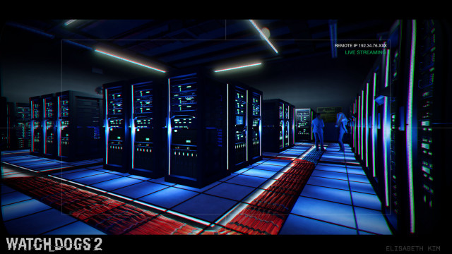 Computer room servers red carpet free wallpaper - medium preview image