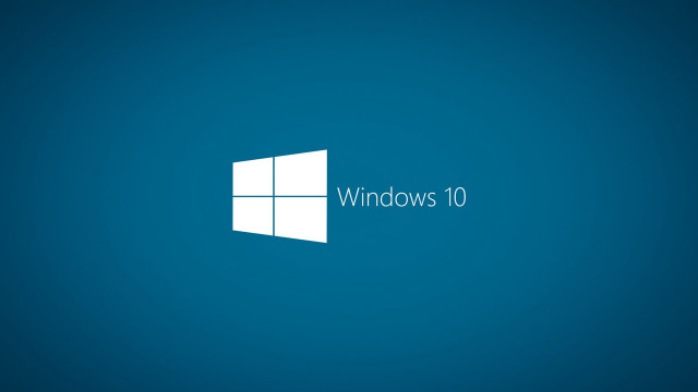 Blue wall windows10 logo white free wallpaper - medium preview image