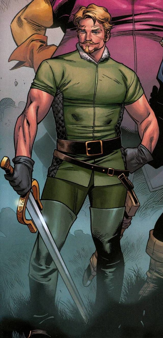 Man green uniform holding sword free wallpaper - medium preview image