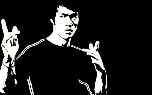 Man peace sign black shirt #2 free wallpaper - medium preview image