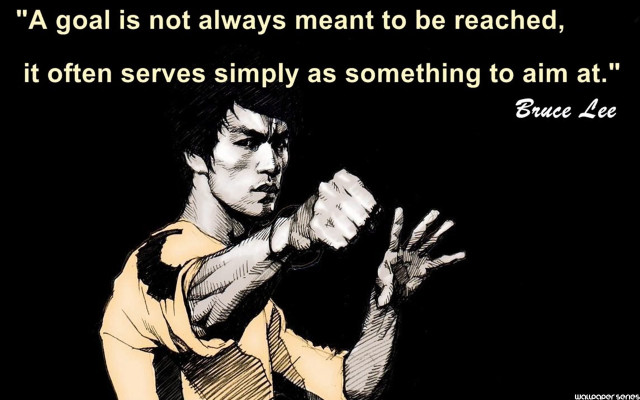Bruce lee quote fist up free wallpaper - medium preview image