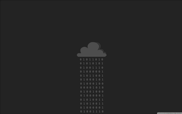Rain cloud numbers black background free wallpaper - medium preview image