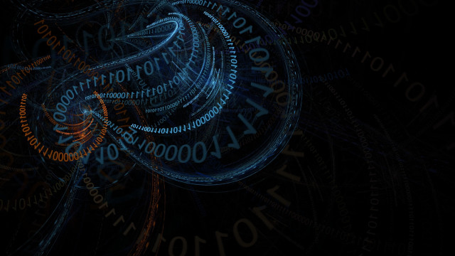 Spiral numbers black background blue free wallpaper - medium preview image
