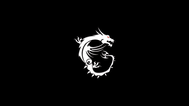 Dragon red eye black background free wallpaper - medium preview image