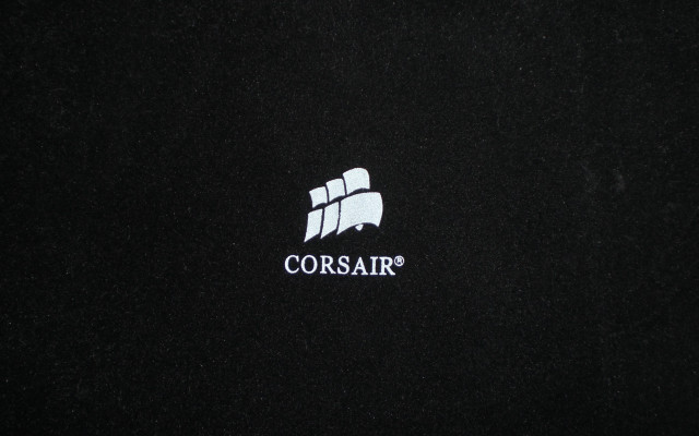 Black background white logo corsairr free wallpaper - medium preview image