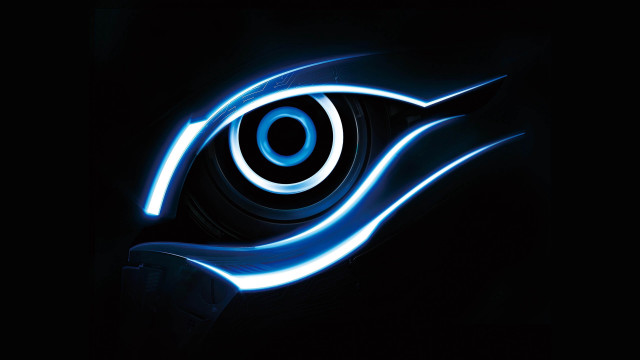 Computer mouse glowing eye black free wallpaper - medium preview image