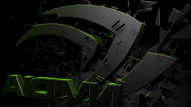 Black green nvidia logo 3d free wallpaper - medium preview image