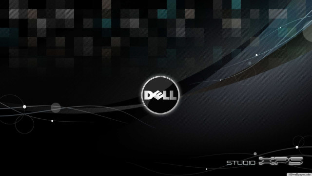 Dell logo black background lines #2 free wallpaper - medium preview image