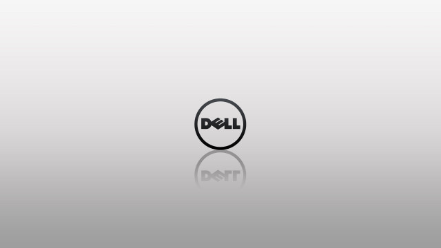 Dell logo gray background reflection free wallpaper - medium preview image