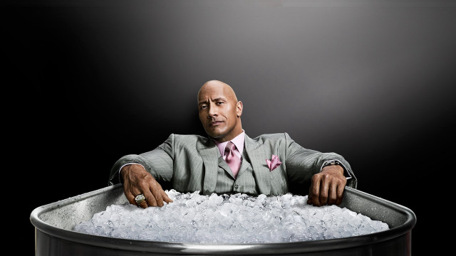 Man in suit ice tub free wallpaper - medium preview image