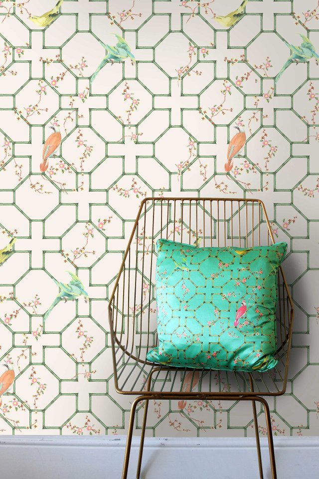Green pillow metal chair bird #2 free wallpaper - medium preview image