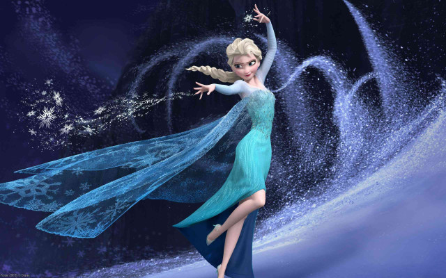 Frozen princess dancing snow magic free wallpaper - medium preview image