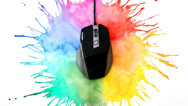 Computer mouse multicolored background paint free wallpaper - medium preview image