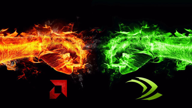 Fire ice logos green arrows free wallpaper - medium preview image