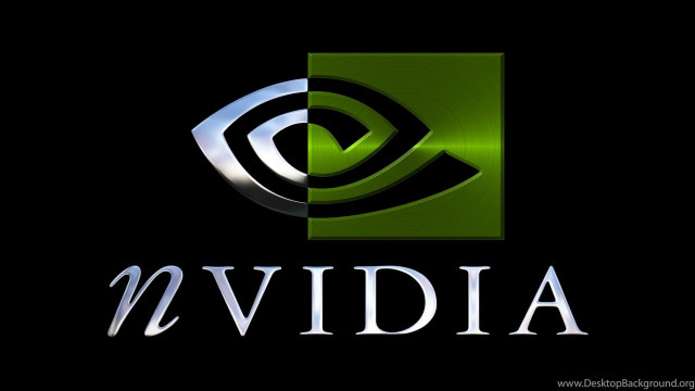 Nvidia logo green black background free wallpaper - medium preview image