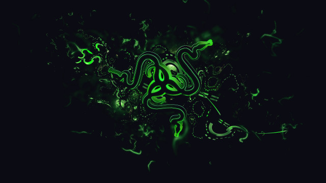 Green black abstract snake computer free wallpaper - medium preview image
