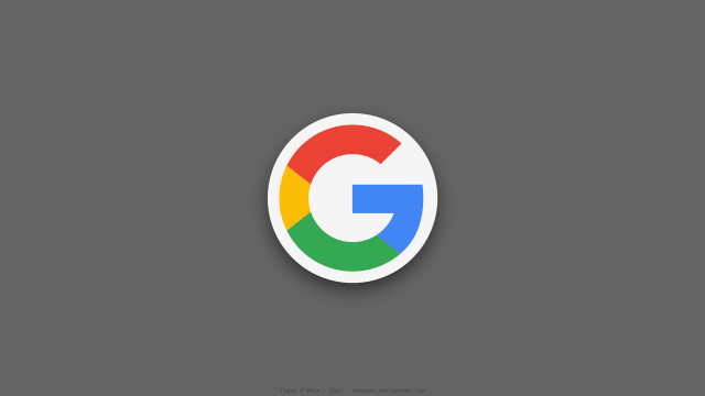 Google logo gray background shadow free wallpaper - medium preview image