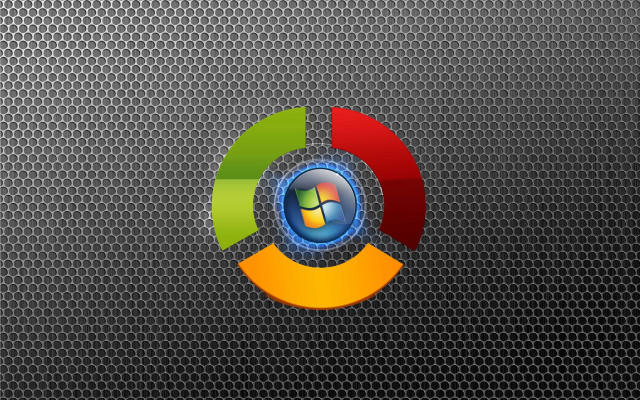 Chrome background colorful logo circular free wallpaper - medium preview image