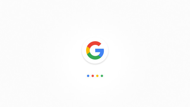 Google logo colored dots white free wallpaper - medium preview image