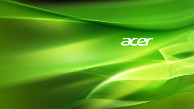Green abstract background acer logo free wallpaper - medium preview image