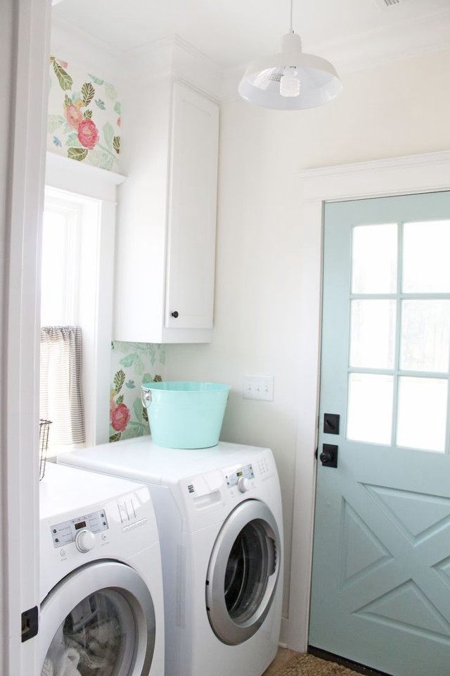 Washer dryer bathroom flowerwall arts free wallpaper - medium preview image