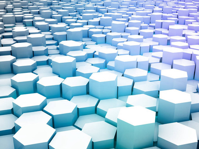 White blue cubes large group free wallpaper - medium preview image