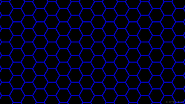 Black blue hexagonal pattern blue free wallpaper - medium preview image