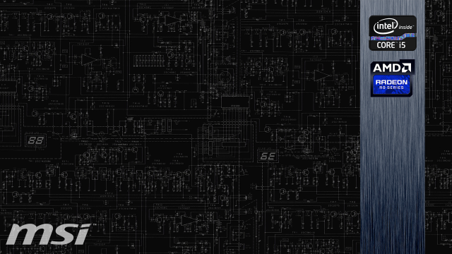 Black blue computer logo background free wallpaper - medium preview image