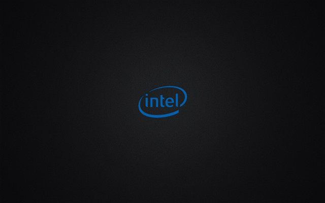 Blue intel logo black background #2 free wallpaper - medium preview image