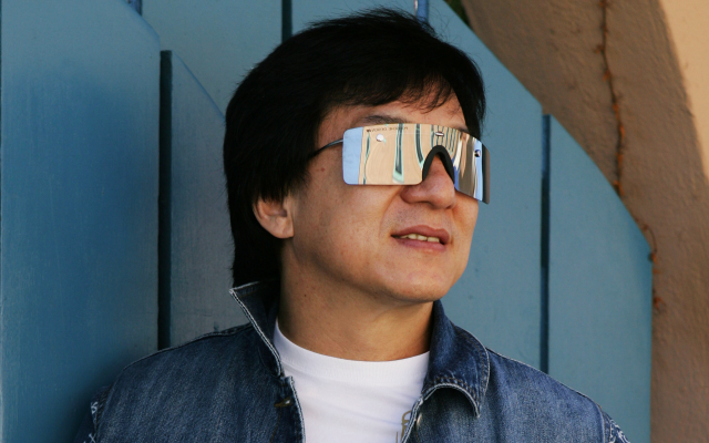 Man glasses cellphone face blue free wallpaper - medium preview image