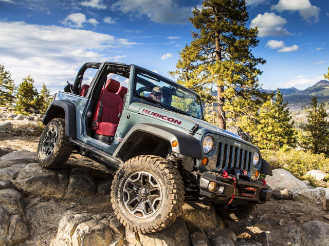 Jeep red seat rocky trail free wallpaper - medium preview image