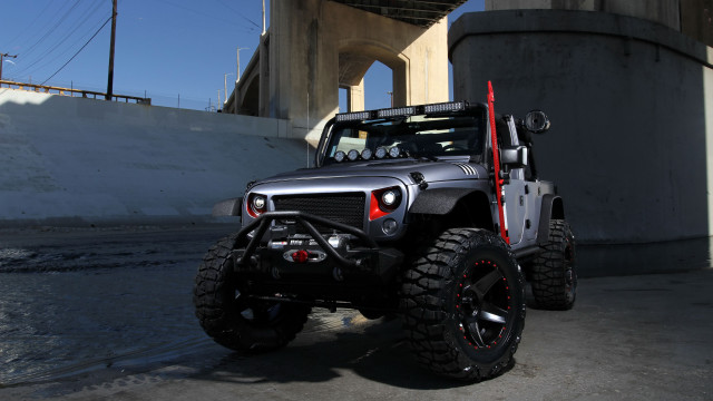 Jeep big tire front bridge free wallpaper - medium preview image