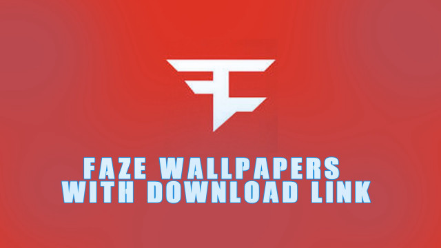 Red background white logo faze free wallpaper - medium preview image