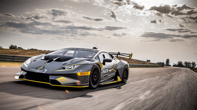 Grey sports car race track #4 free wallpaper - medium preview image