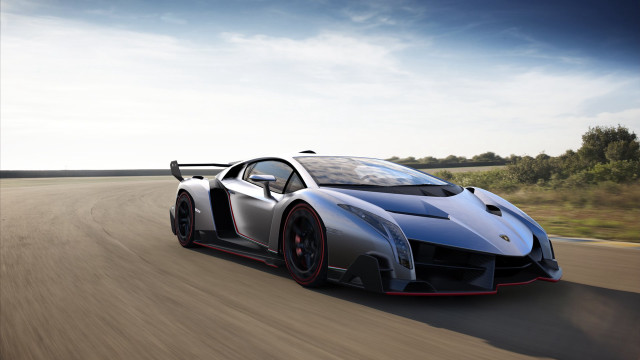 Silver sports car driving road #11 free wallpaper - medium preview image
