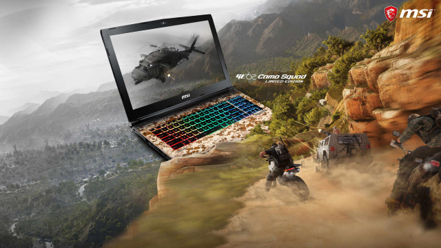 Laptop helicopter mountains people esao free wallpaper - medium preview image