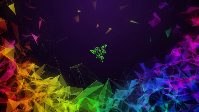Colorful lizard rainbow background triangles free wallpaper - medium preview image