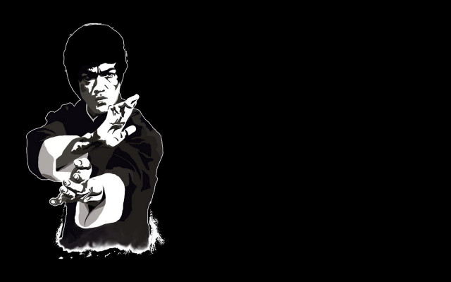 Man gun black background vector free wallpaper - medium preview image