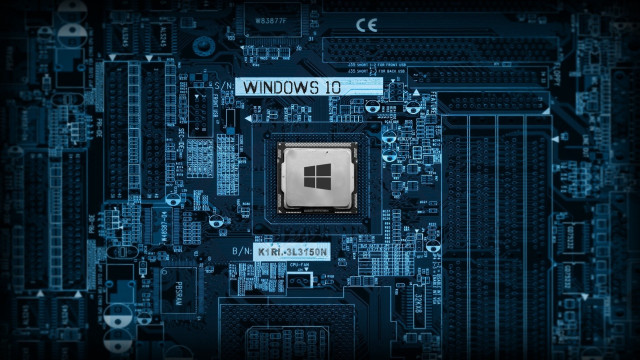 Motherboard microprocessor chip window top free wallpaper - medium preview image