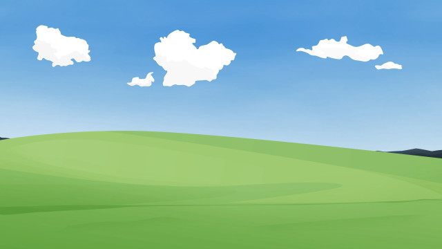 Green field blue sky clouds #43 free wallpaper - medium preview image