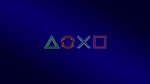 Blue background neon xo red free wallpaper - medium preview image