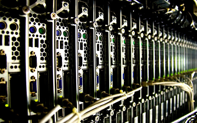 Servers wires server room windows free wallpaper - medium preview image