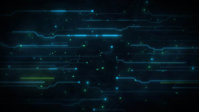 Dark glowing lights green blue free wallpaper - medium preview image