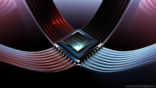 Computer processor red light black free wallpaper - medium preview image
