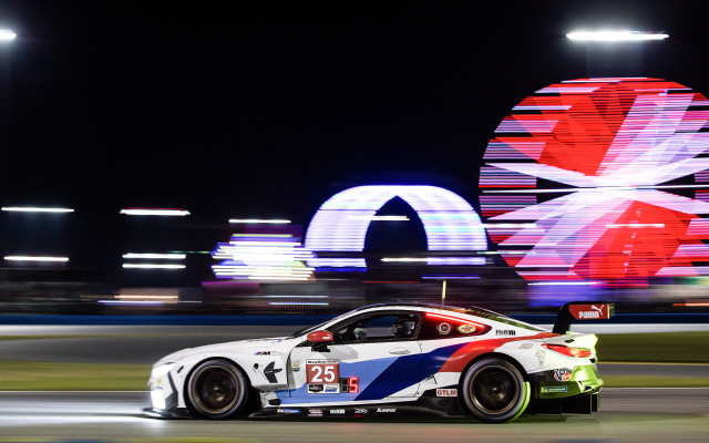 Car driving track night sign free wallpaper - medium preview image