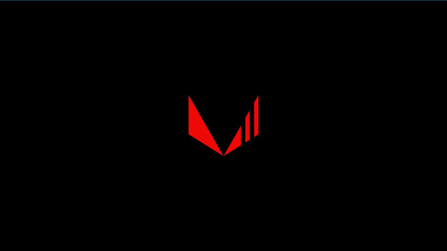 Red black logo blue border free wallpaper - medium preview image