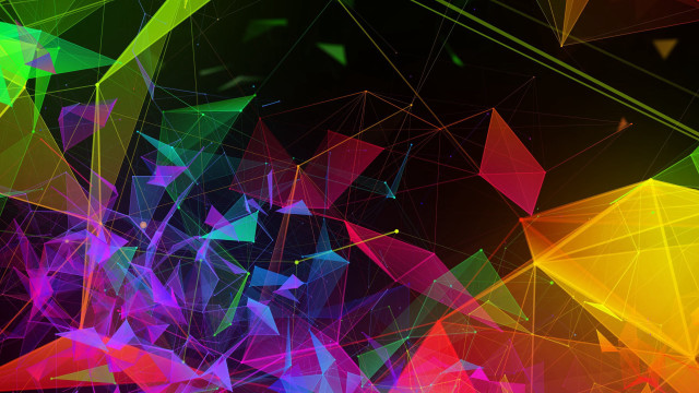 Colorful abstract background triangles lines free wallpaper - medium preview image