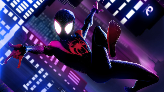 Spider man suit flying sword free wallpaper - medium preview image