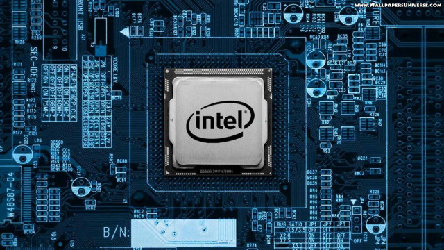 Cpu intel logo circuit board free wallpaper - medium preview image